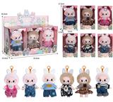 OBL10336138 - 7寸全身搪胶POPMART泡泡玛特LABUBU拉布布娃娃（6只装）