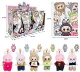 OBL10336145 - 7寸全身搪胶POPMART泡泡玛特LABUBU拉布布娃娃（6只装）