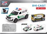 OBL10339261 - 1:32 迪拜警车 合金车回力三开门（1只装）
