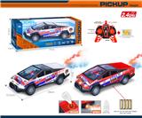 OBL10340506 - 2.4G 1:14六通带喷雾灯光、一键演示、明窗椅座UV3D打印特斯拉赛博皮卡遥控车（不包电）