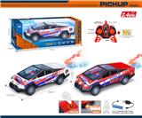 OBL10340507 - 2.4G 1:14六通带喷雾灯光、一键演示、明窗椅座UV3D打印特斯拉赛博皮卡遥控车（包电）
