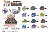 OBL10340648 - 动物笼+回力咬手恐龙赛车钥匙扣