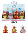 OBL10341383 - 新款精美10寸搪胶黑肤男娃3款混装12PCS
