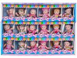 OBL10341413 - 新款精美5寸搪胶表情娃混装18PCS 6款混装