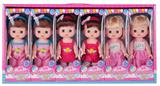 OBL10341430 - 新款精美8寸搪胶活眼少女混装6PCS 3款混装