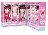 OBL10341431 - 新款精美8寸搪胶活眼少女混装6PCS 3款混装