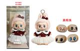 OBL10341574 - 限量版第16代POPMART泡泡玛特LABUBU  心动马卡龙8寸闪闪通话毛绒搪胶拉布布带钥匙扣 2套衣服