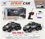 OBL10342134 - 27MHZ 四通六轮带灯光遥控车1：18