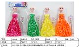 OBL10344474 - 【英文】11.5寸5关节27厘米 实身彩印眼长鞭冰雪公主+鞋子+仙女棒  多款混装
