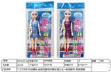 OBL10344481 - 【英文】11.5寸9关节26厘米 实身空脚彩印眼冰雪公主+吸塑配件 多款混装