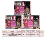 OBL10345808 - 3款混装8寸3D眼四声音乐搪胶身黑人弯脚肥童娃娃+配件