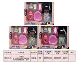 OBL10345809 - 3款混装8寸3D眼四声音乐搪胶身黑人弯脚肥童娃娃+配件