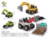 OBL10346490 - 惯性合金工程车2款混装/8只
