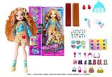 OBL10346601 - GLO-UP  GIRLS 10寸12关节实身惊喜时尚娃娃带一条染色膏和5样惊喜配件功能描述[头发可以染色。面部。手指都可以用彩色贴纸贴上不同图案】