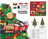 OBL10346741 - 电动灯光音乐圣诞树支架轨道火车