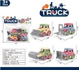 OBL10347209 - 卡通惯性工程车4只装