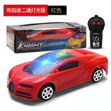OBL10348026 - 27频率仿真二通3D灯光遥控车           英文彩盒