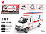 OBL10348090 - 1:16灯光声音惯性救援车（白）