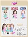 OBL10349157 - 6.5寸13关节DIY美少女带梳子手提袋，3色3款衣服，3款发型3色鞋子混装
