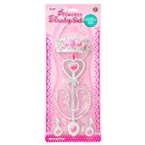 OBL10349433 - 公主皇冠仙女棒项链耳环饰品套装