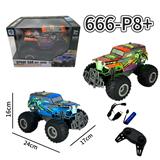 OBL10350469 - 1：18四通PVC灯光大脚车2.4G（包电）