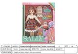 OBL10351278 - 【英文】12寸实身可爱女孩装扮娃娃+吸塑配件 单款