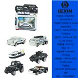 OBL10351524 - 合金滑行警察车（1只庄，6款混装）