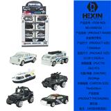 OBL10351525 - 合金滑行警察车（24只庄,6款混装）