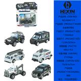 OBL10351528 - 合金滑行警察车（1只庄，6款混装）