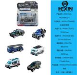 OBL10351531 - 合金滑行警察车（1只庄，6款混装）