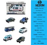 OBL10351532 - 合金滑行警察车（1只庄，6款混装）