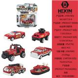 OBL10351537 - 合金滑行消防车（1只庄,6款混装）