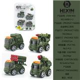 OBL10351566 - 合金惯性军事车(4只庄)