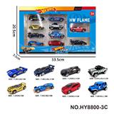 OBL10352456 - 8款1:64风火轮合金车10只装