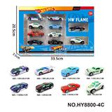 OBL10352460 - 8款1:64风火轮合金车10只装