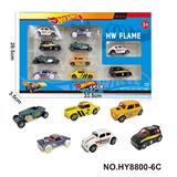 OBL10352468 - 6款1:64风火轮合金车10只装