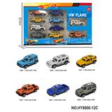 OBL10352491 - 6款1:64风火轮合金车10只装