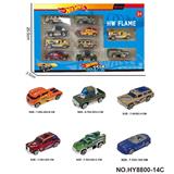OBL10352497 - 6款1:64风火轮合金车10只装