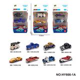 OBL10352513 - 8款1:64合金车3只装