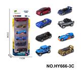OBL10352523 - 8款1:64合金车6只装