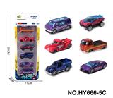 OBL10352531 - 6款1:64合金车6只装