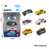 OBL10352533 - 6款1:64合金车3只装