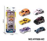 OBL10352535 - 6款1:64合金车6只装