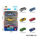 OBL10352553 - 6款1:64合金车3只装