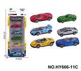 OBL10352555 - 6款1:64合金车6只装