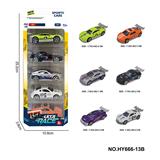 OBL10352562 - 6款1:64合金车5只装