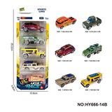 OBL10352566 - 6款1:64合金车5只装