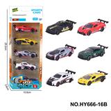 OBL10352573 - 6款1:64合金车5只装