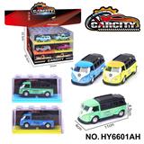 OBL10352574 - 1:36炫彩回力合金车大众巴士
幻彩黄/蓝/绿三色混装