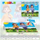 OBL10355540 - 12块庄28.7X21 CM硬纸板益智拼图(花园天地)